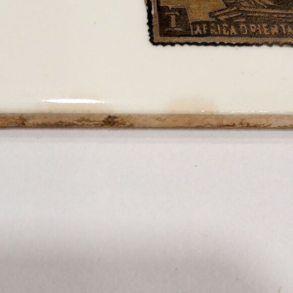 Vintage Wheeling Postage Stamp Ceramic 6 X 6 Tile - Picture 2 of 10